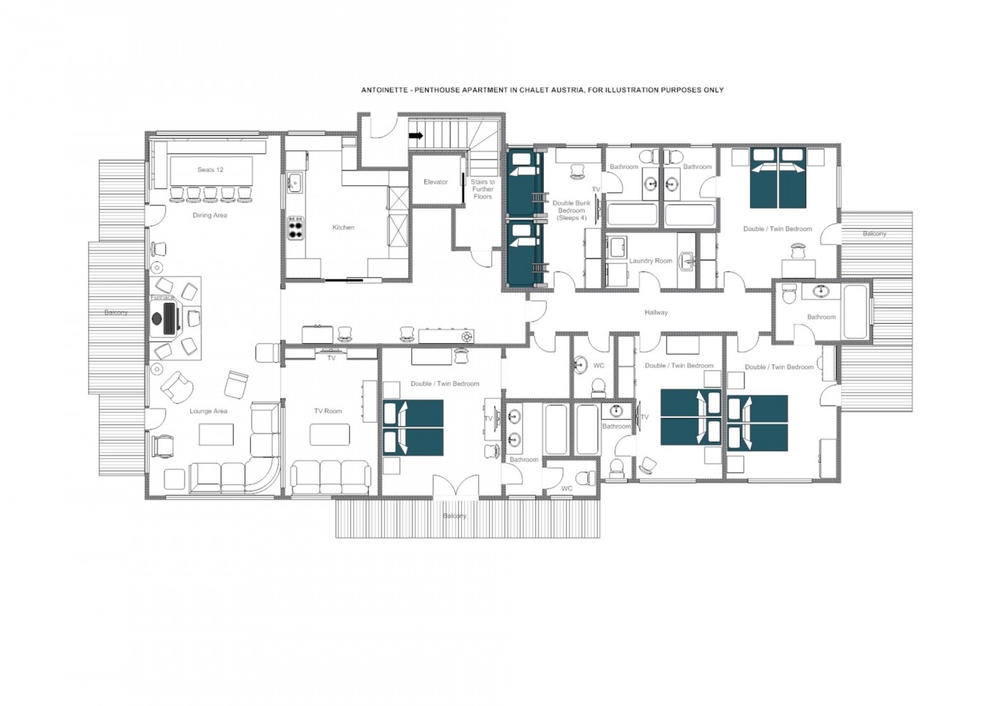 Chalet Antoinette St Anton Floor Plan 1